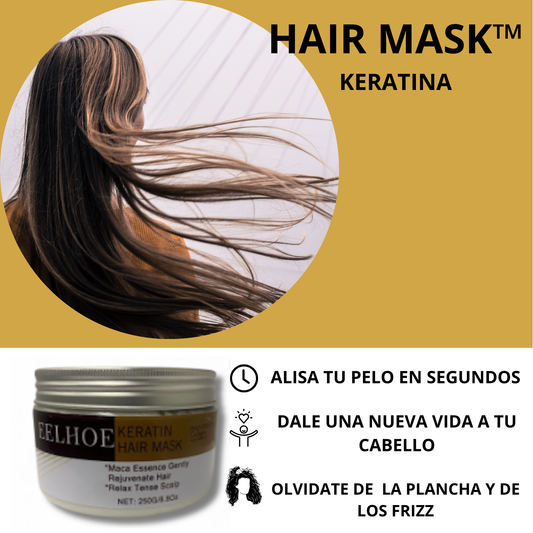 HAIR MASK™️ Keratina  | Alisa tu pelo en segundos